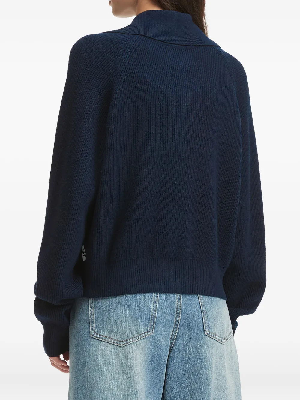 CHOCOOLATE Ribgebreid vest Blauw