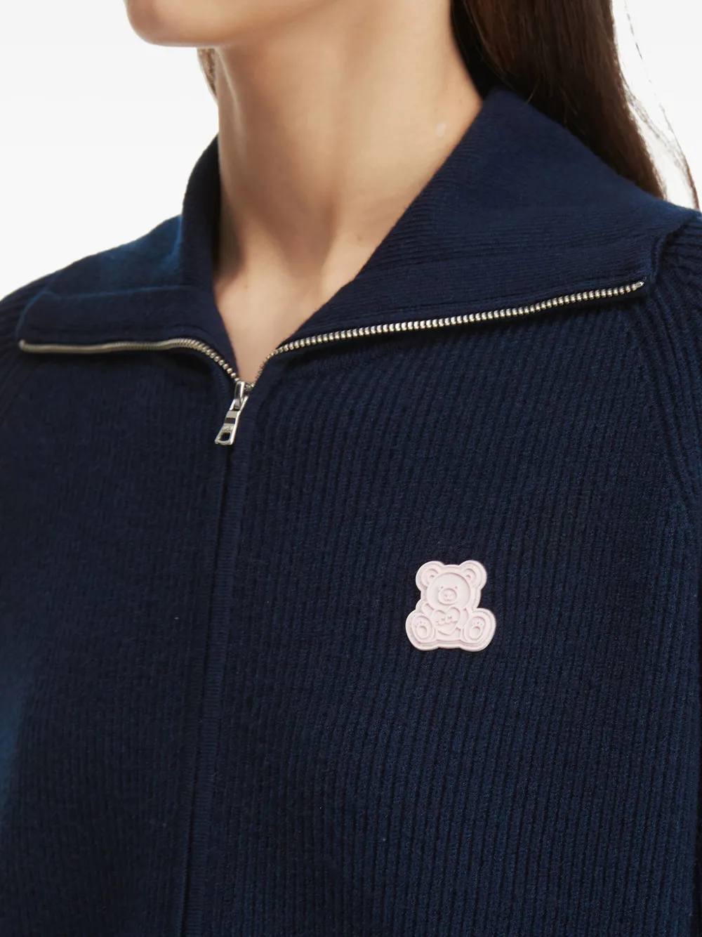 CHOCOOLATE Ribgebreid vest Blauw