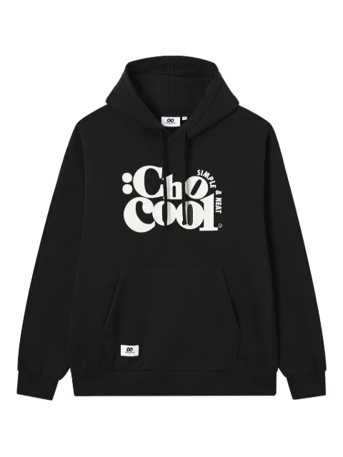 CHOCOOLATE logo-print hooded sweatshirt