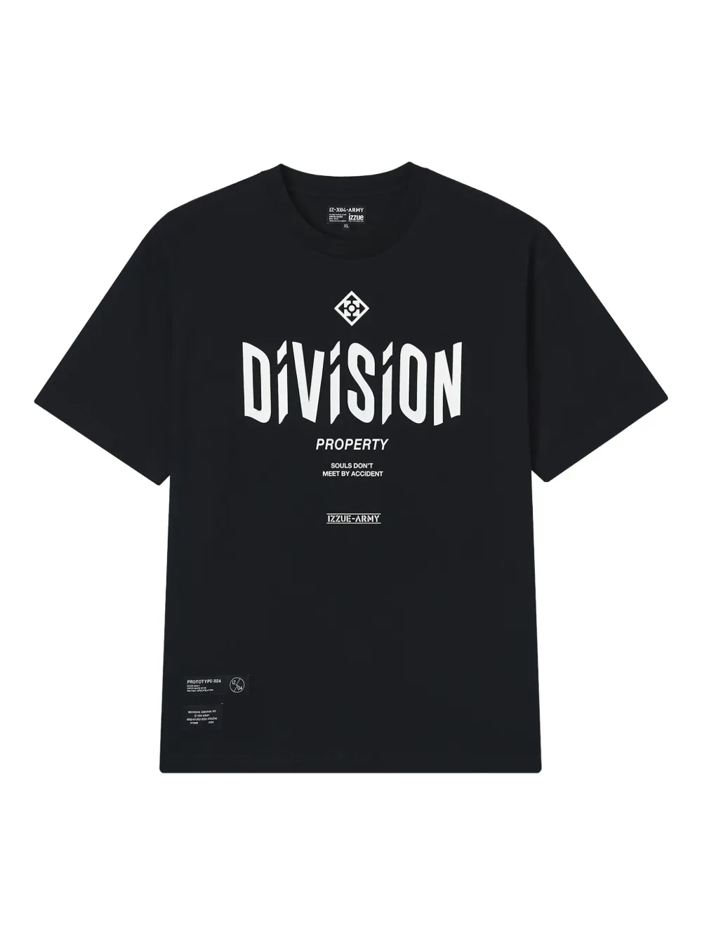izzue Division graphic T-shirt | Black | Image 1