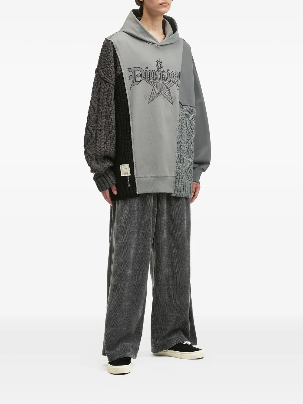 FIVE CM panelled cable-knit hoodie | Hoodies | Image 2