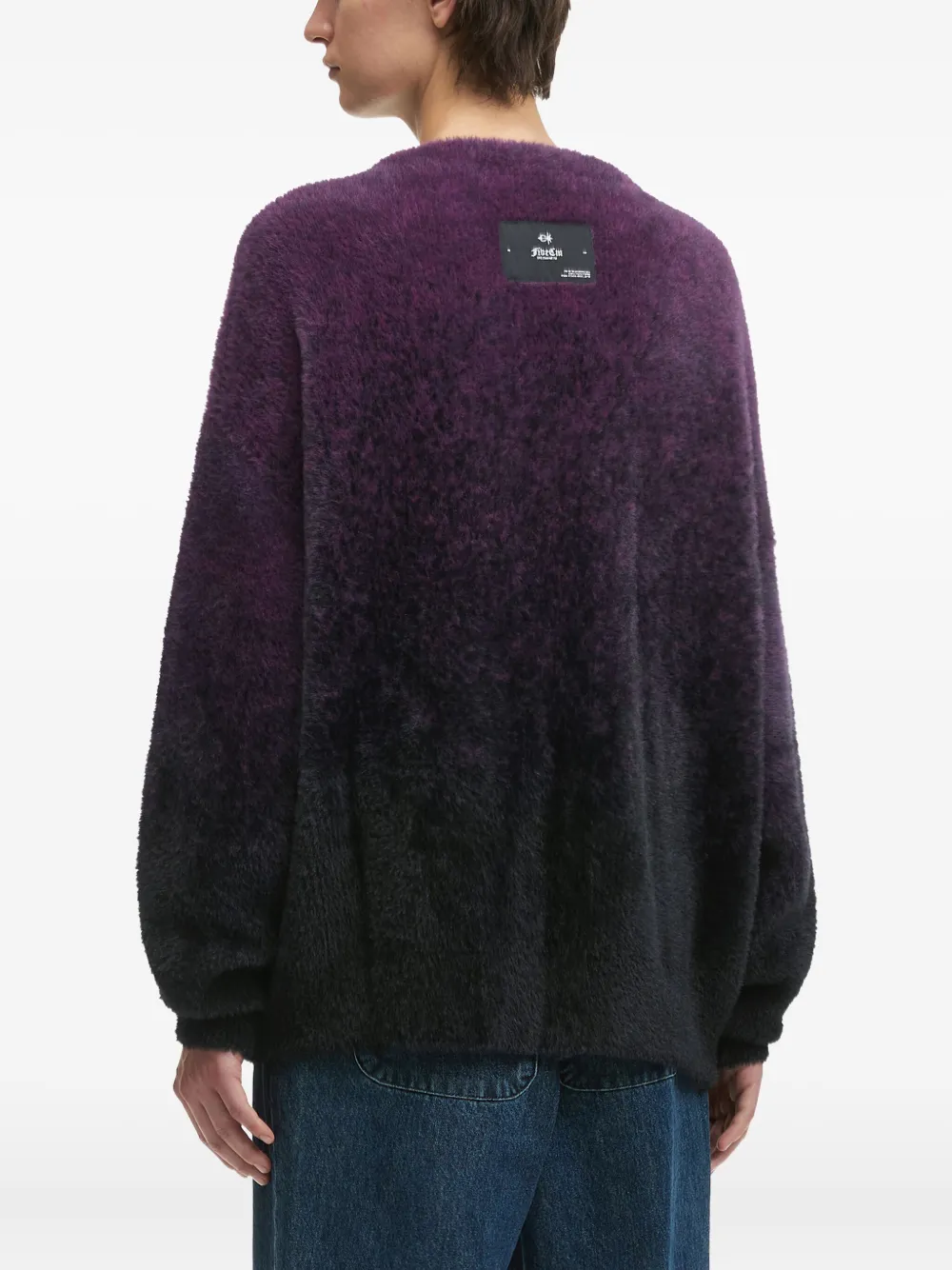 FIVE CM Ombré vest met V-hals Paars