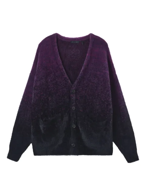 FIVE CM ombré V-neck cardigan