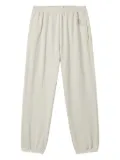 izzue elasticated-cuff track pants - White