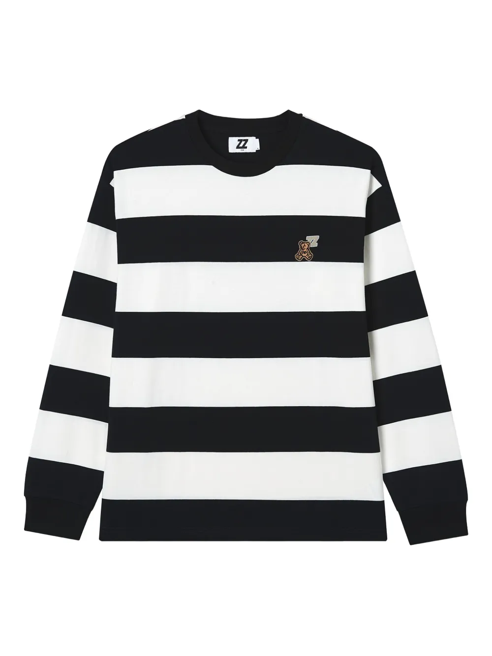 izzue striped long-sleeve T-shirt | Black | Image 1
