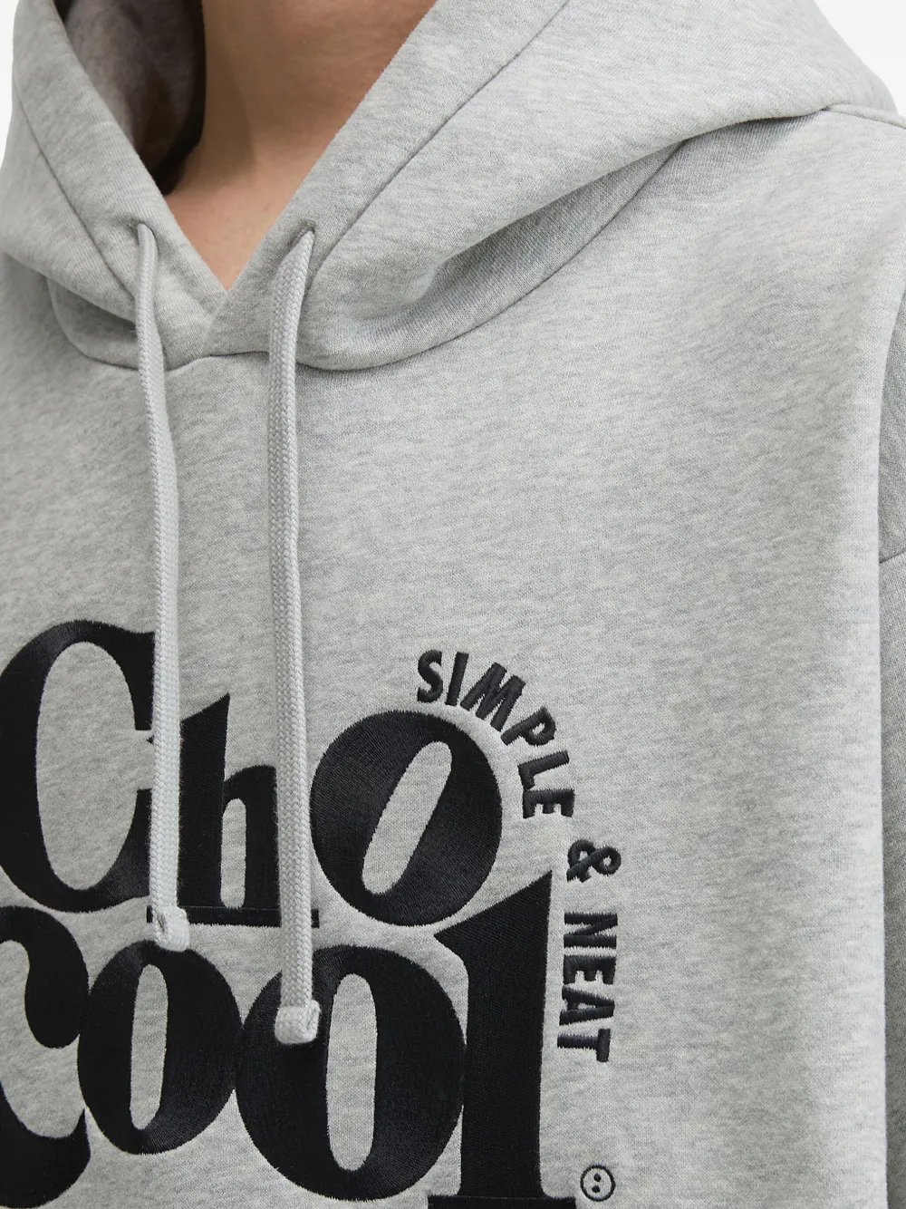 Chocoolate Logo-print Hoodie In Gray