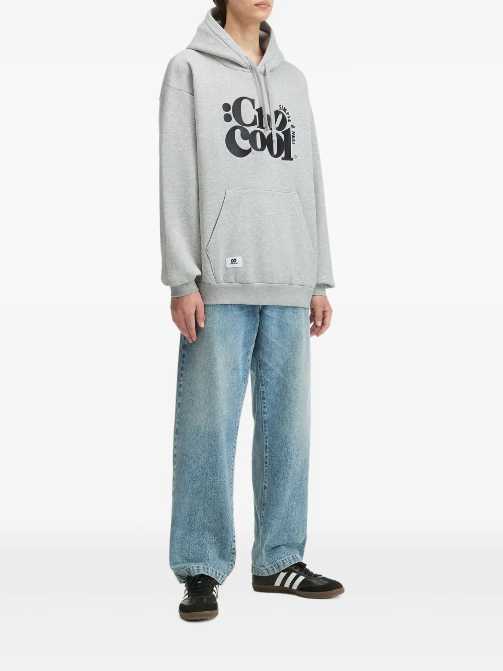Chocoolate Logo-print Hoodie In Gray