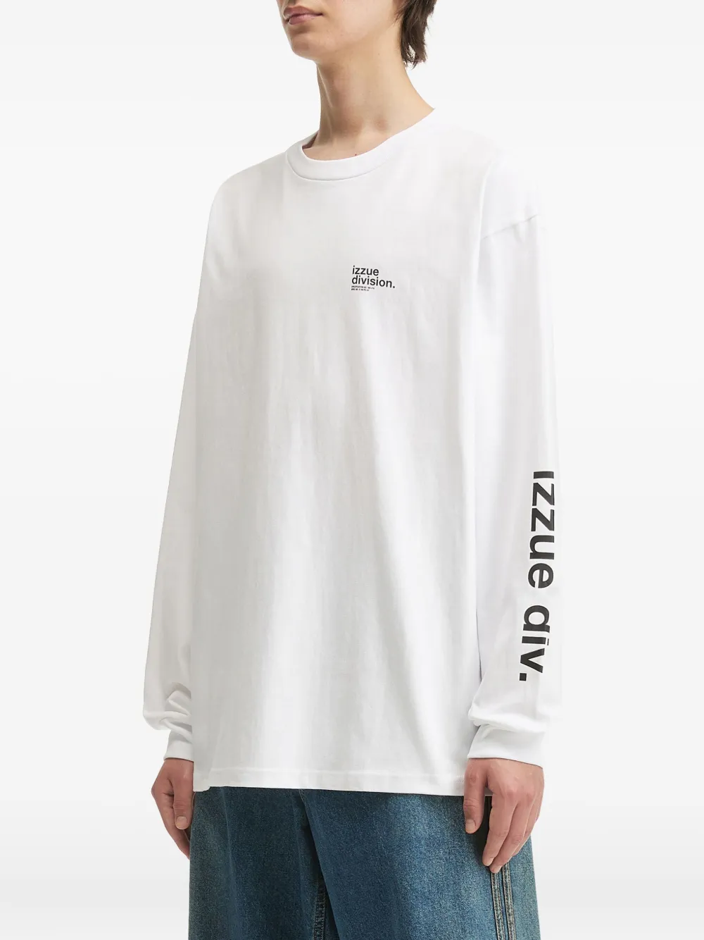 Izzue Logo-print Long-sleeve T-shirt In White