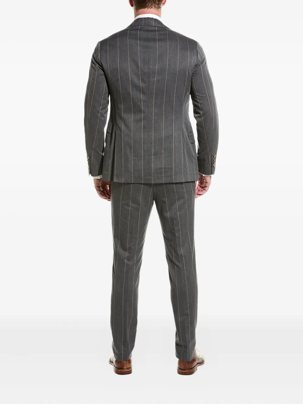 Brunello Cucinelli pinstripes single-breasted suit | Single Breasted Suits | Image 2