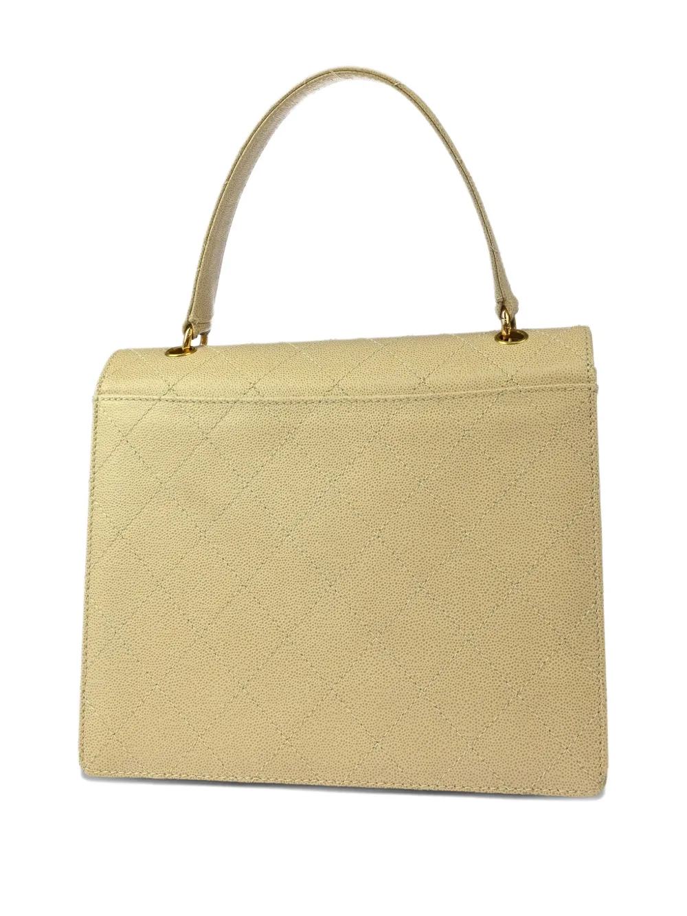 Pre-owned Chanel 1998 Kelly Handbag In Neutral
