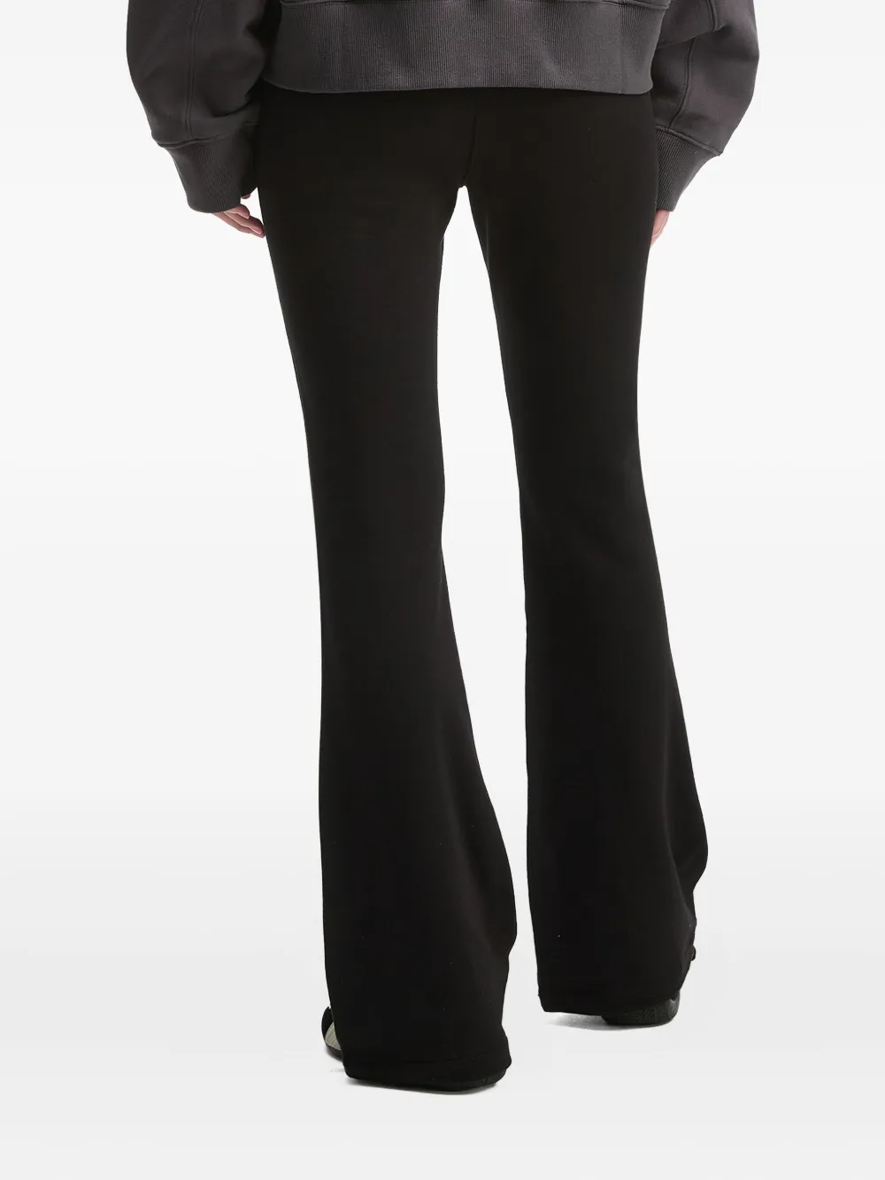 Izzue Embroidered Flare Trousers In Black