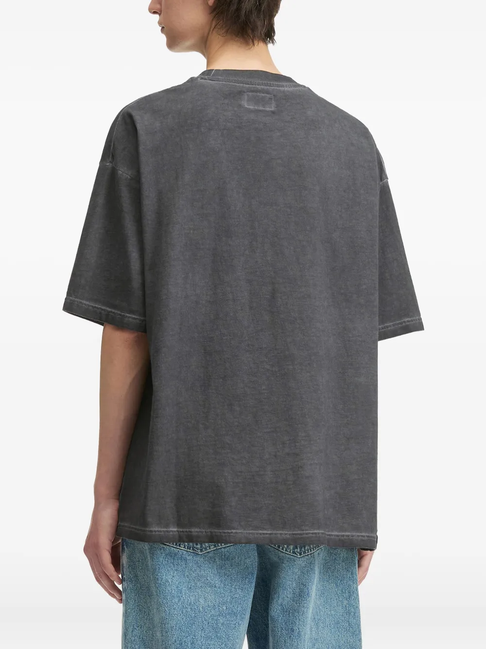 Izzue Embroidered-detail T-shirt In Gray