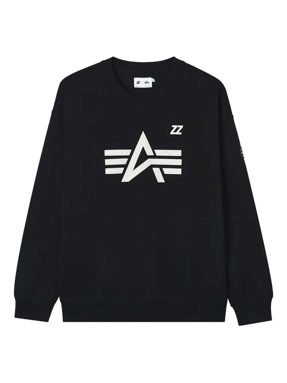 izzue logo-printcrew neck sweatshirt | Black | Image 1
