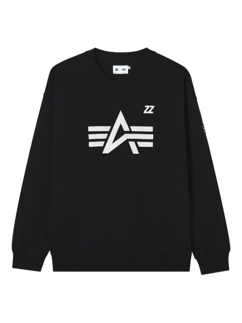 izzue logo-printcrew neck sweatshirt