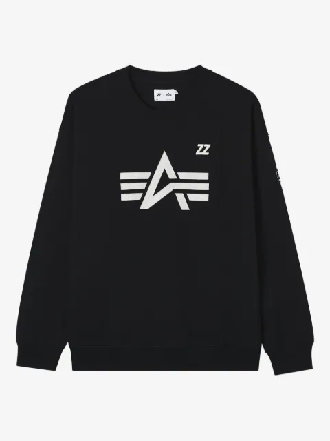 izzue logo-printcrew neck sweatshirt