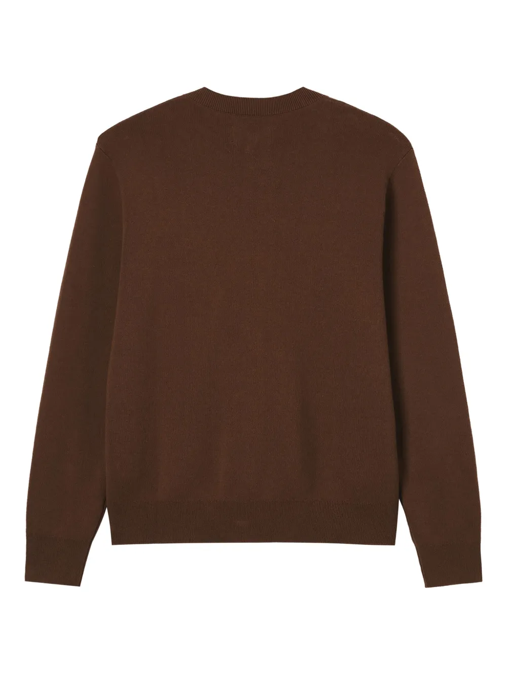 Chocoolate Heart-embroidered Cardigan In Brown