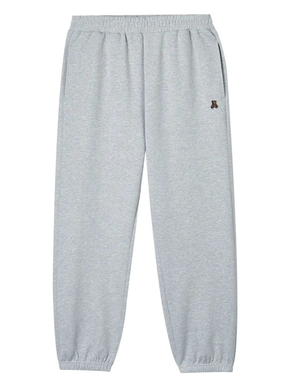 izzue embroidered-teddy bear track pants | Grey | Image 1