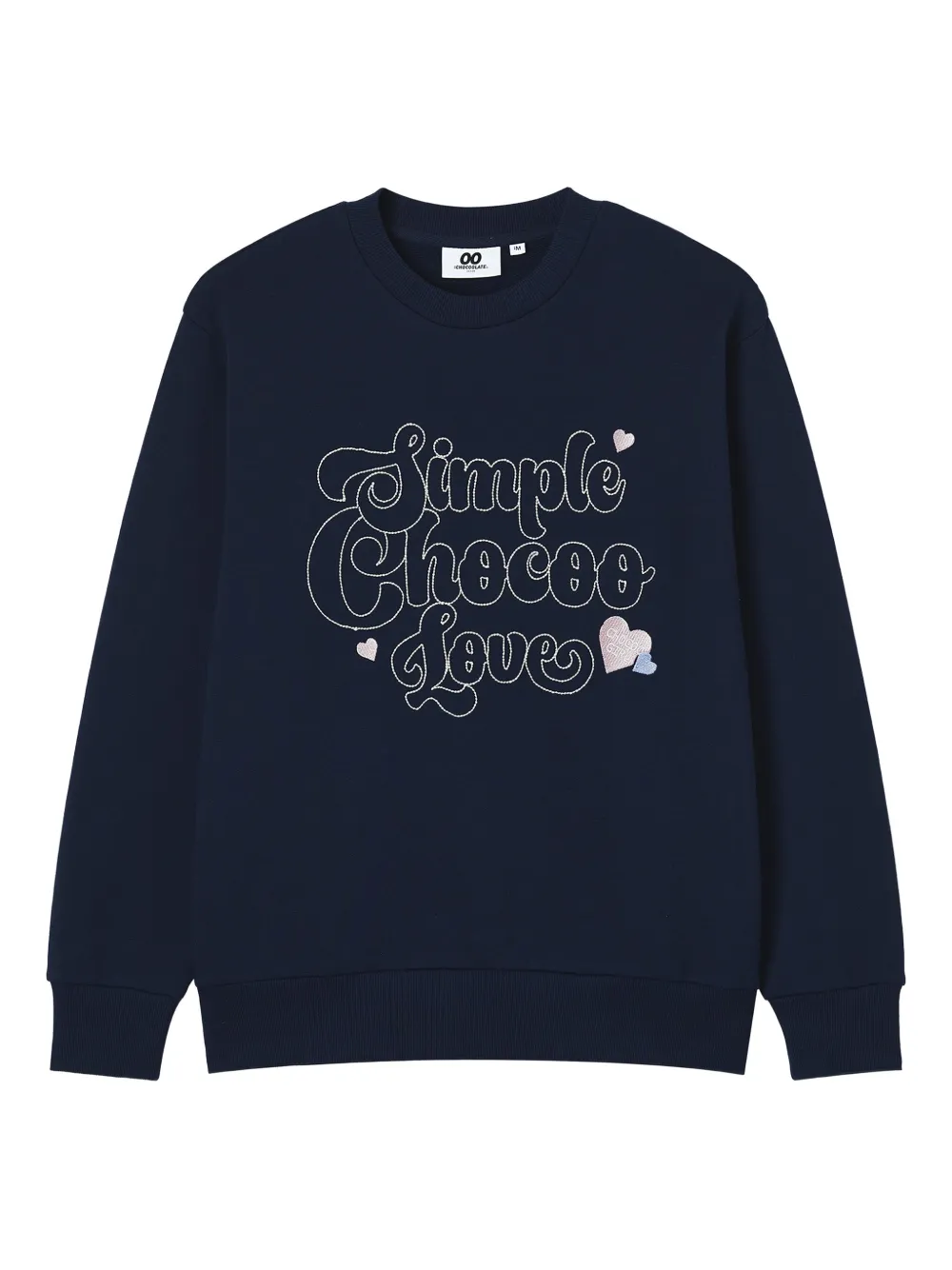CHOCOOLATE embroidered-lettering sweatshirt | Blue | Image 1