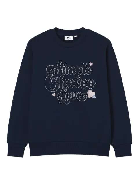 CHOCOOLATE embroidered-lettering sweatshirt