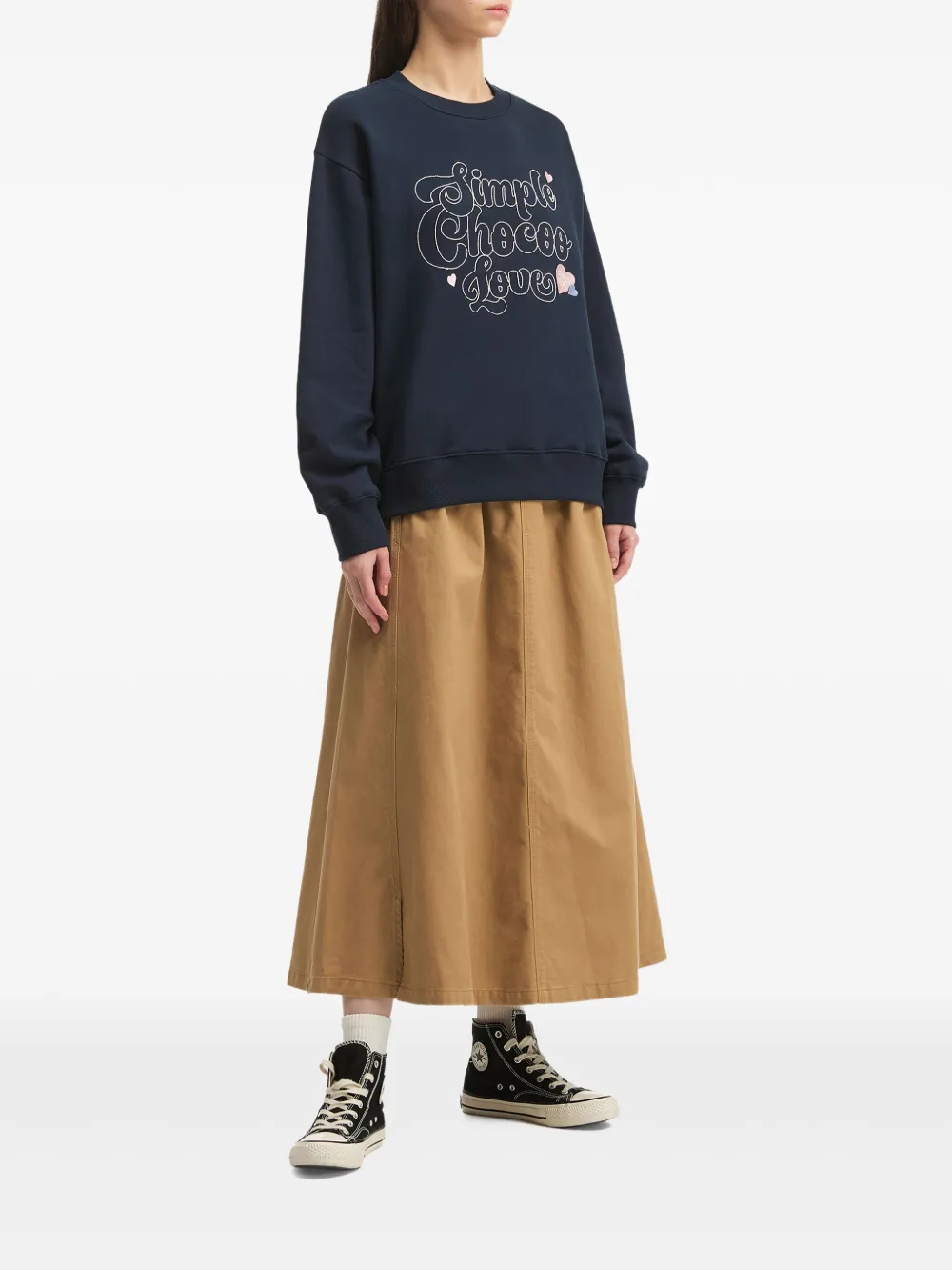 CHOCOOLATE embroidered-lettering sweatshirt | Sweaters | Image 2