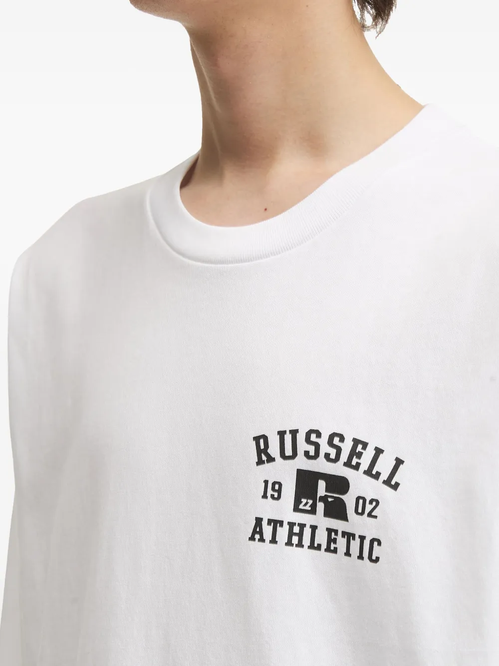 Izzue Long-sleeve Cotton T-shirt In White