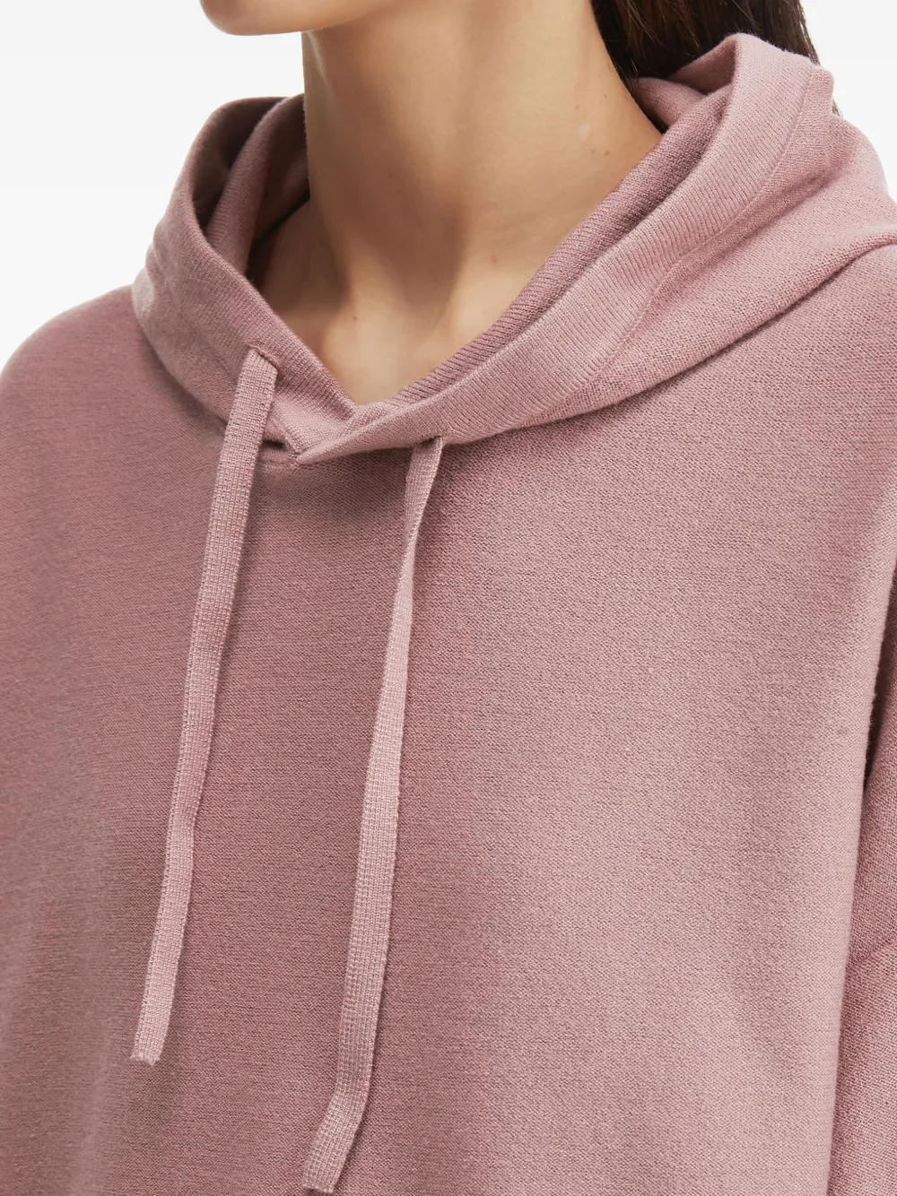 Izzue Drawstring Hooded Sweatshirt In Pink