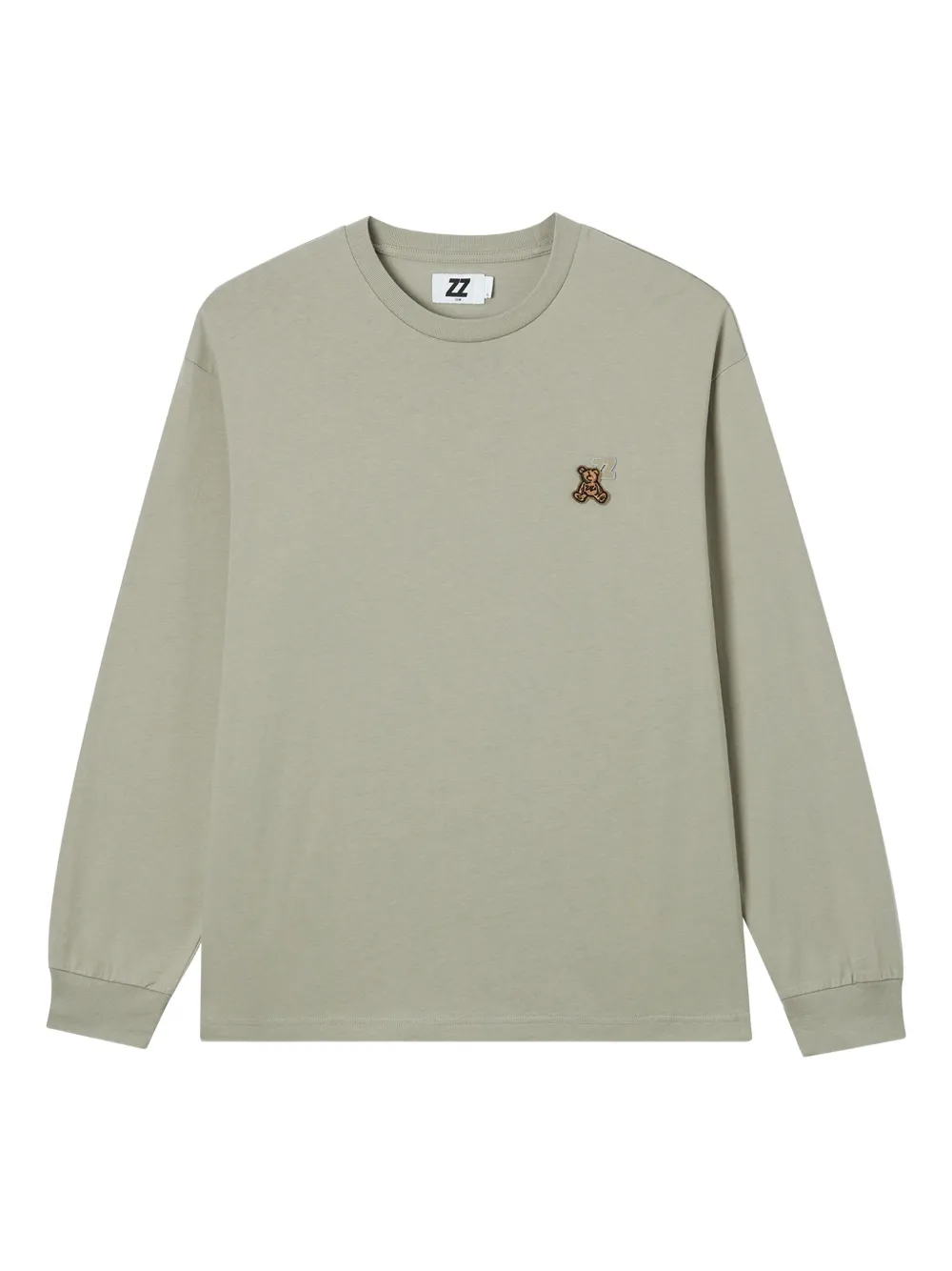 izzue bear-logo long-sleeve T-shirt | Green | Image 1