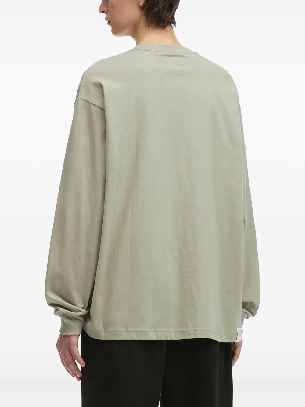 Izzue Bear-logo Long-sleeve T-shirt In Gray