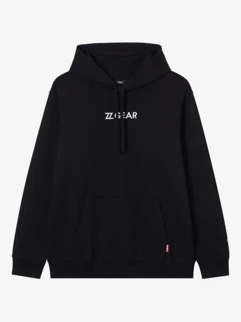 izzue hoodie med broderad logotyp