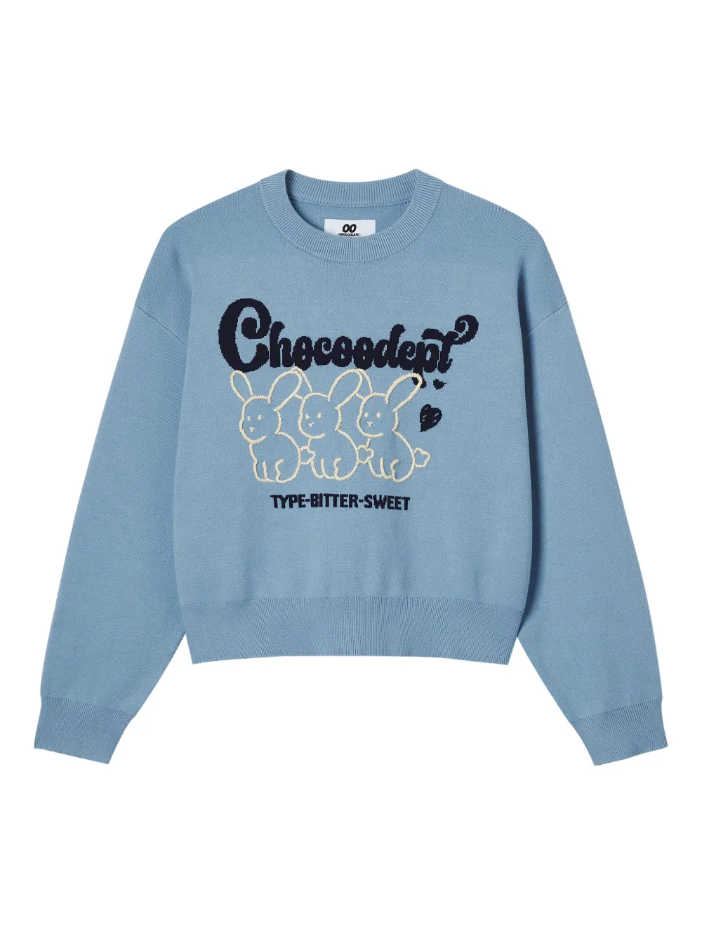 CHOCOOLATE rabbit-intarsio sweater | Blue | Image 1