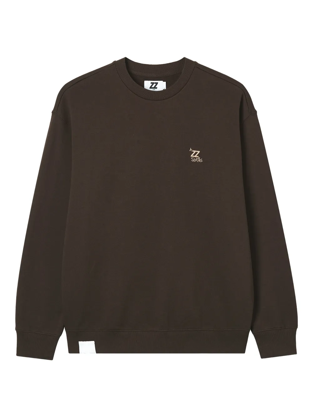izzue Sweater met geborduurd logo | Bruin | Image 1