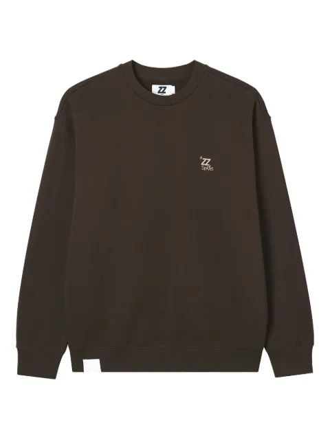 izzue embroidered-logo crew neck sweatshirt