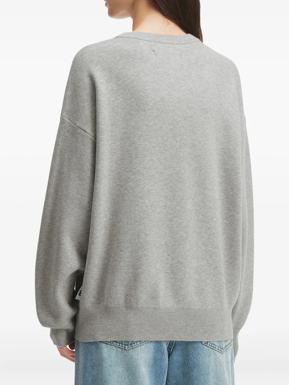 Chocoolate Bunny Teddy-embroidered Sweater In Gray