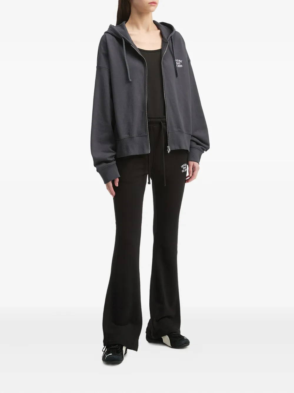 izzue embroidered zip-up jacket | Sweaters | Image 2