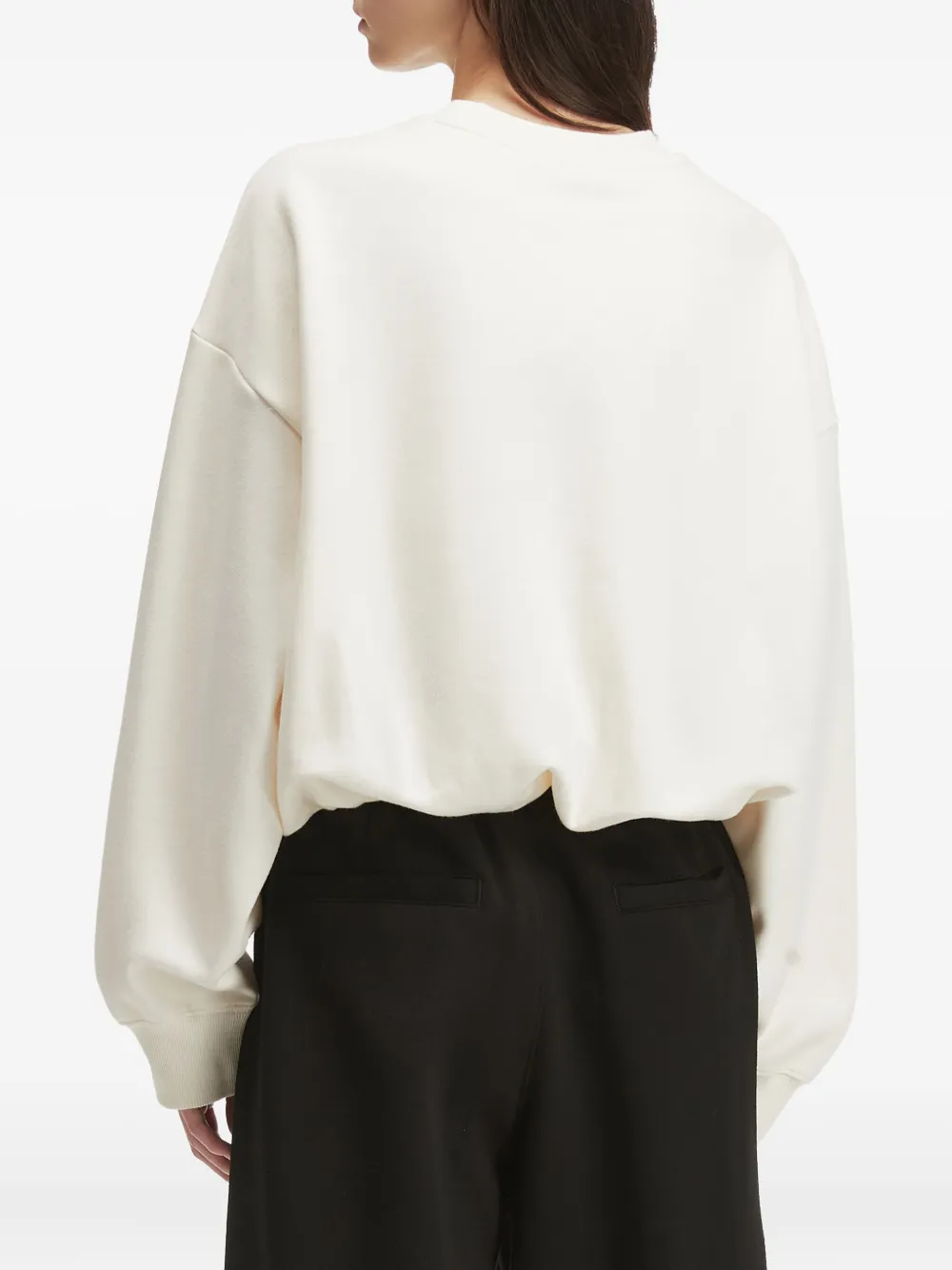 Izzue Embroidered Sweatshirt In White
