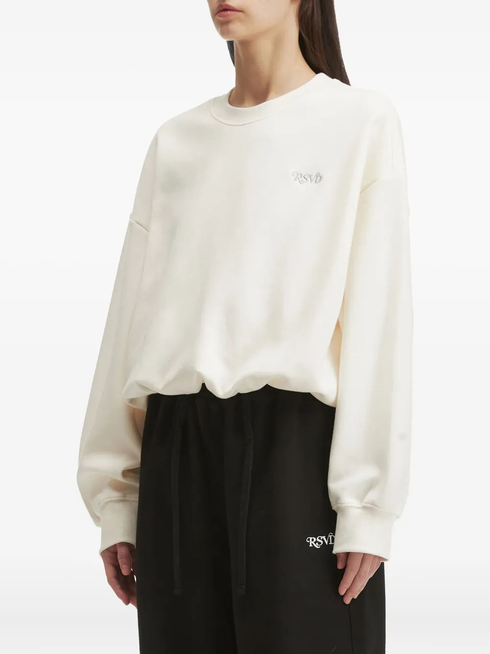 Izzue Embroidered Sweatshirt In White