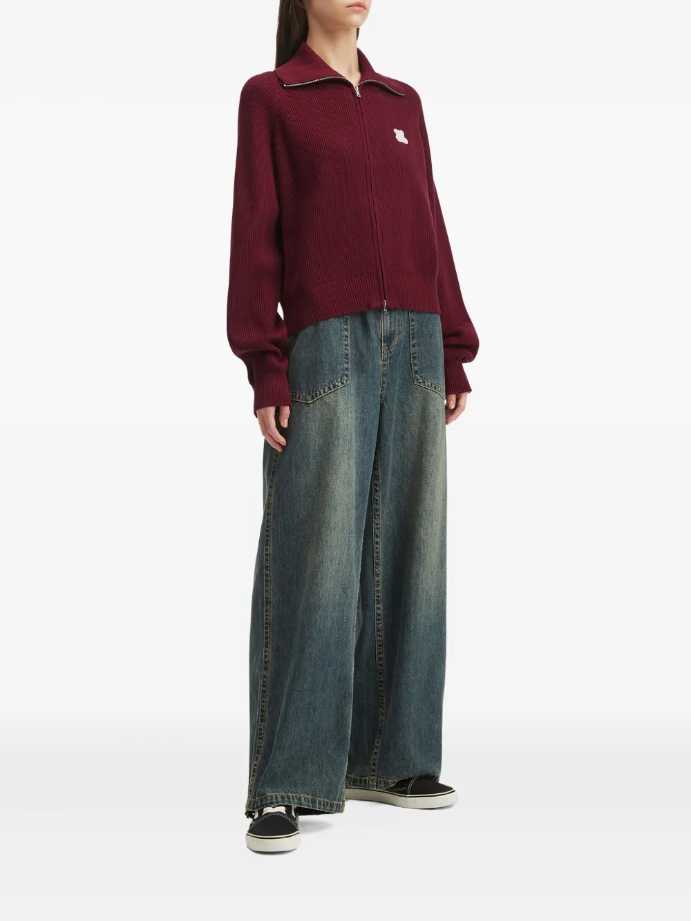 CHOCOOLATE ribbed-knit zip-up cardigan | Cardigans | Image 2