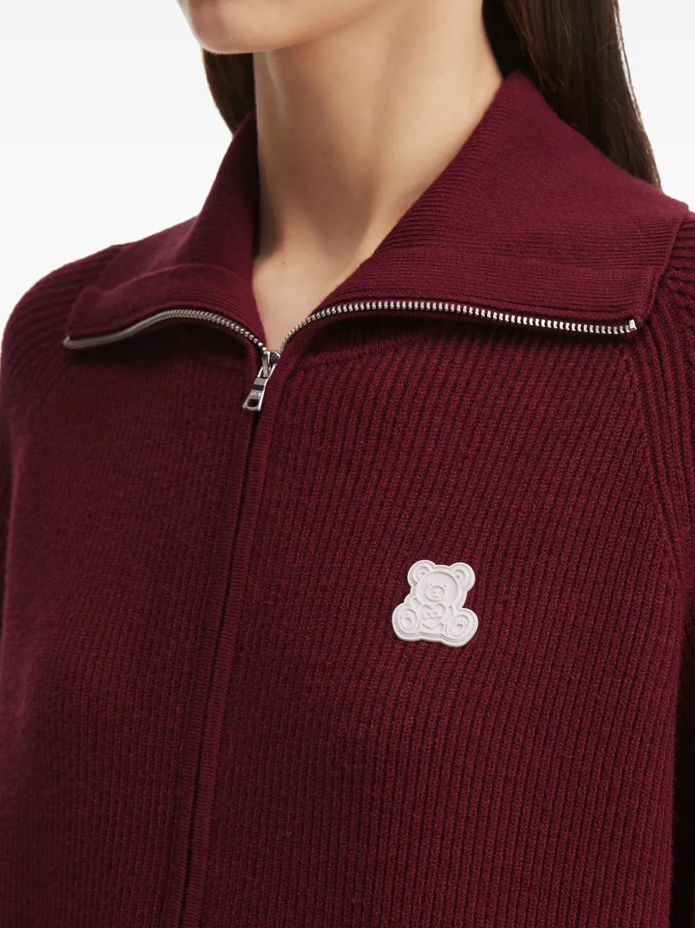 CHOCOOLATE Ribgebreid vest Rood