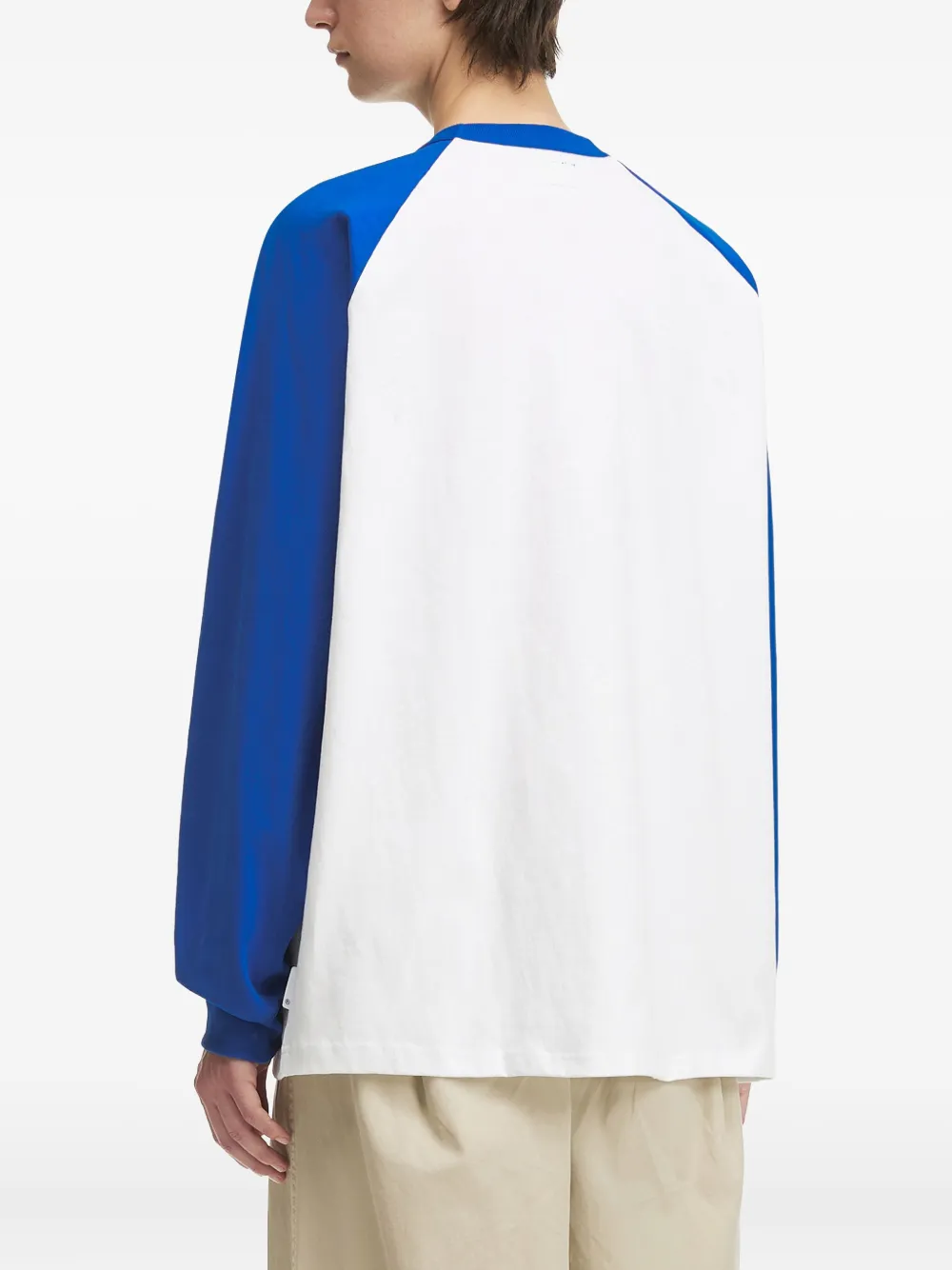 izzue T-shirt met raglan mouwen en grafische print Wit