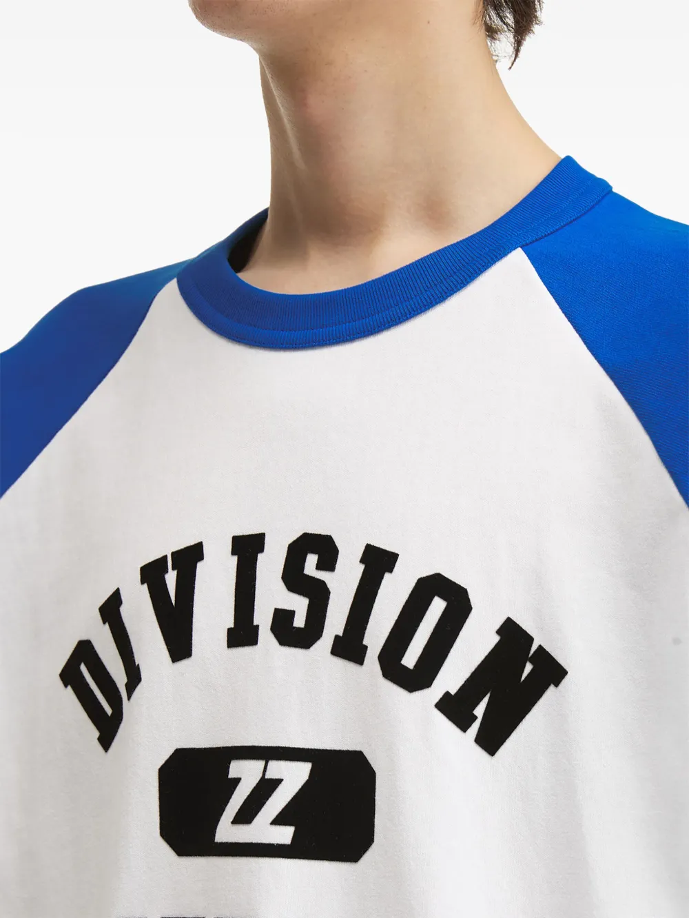 izzue T-shirt met raglan mouwen en grafische print Wit