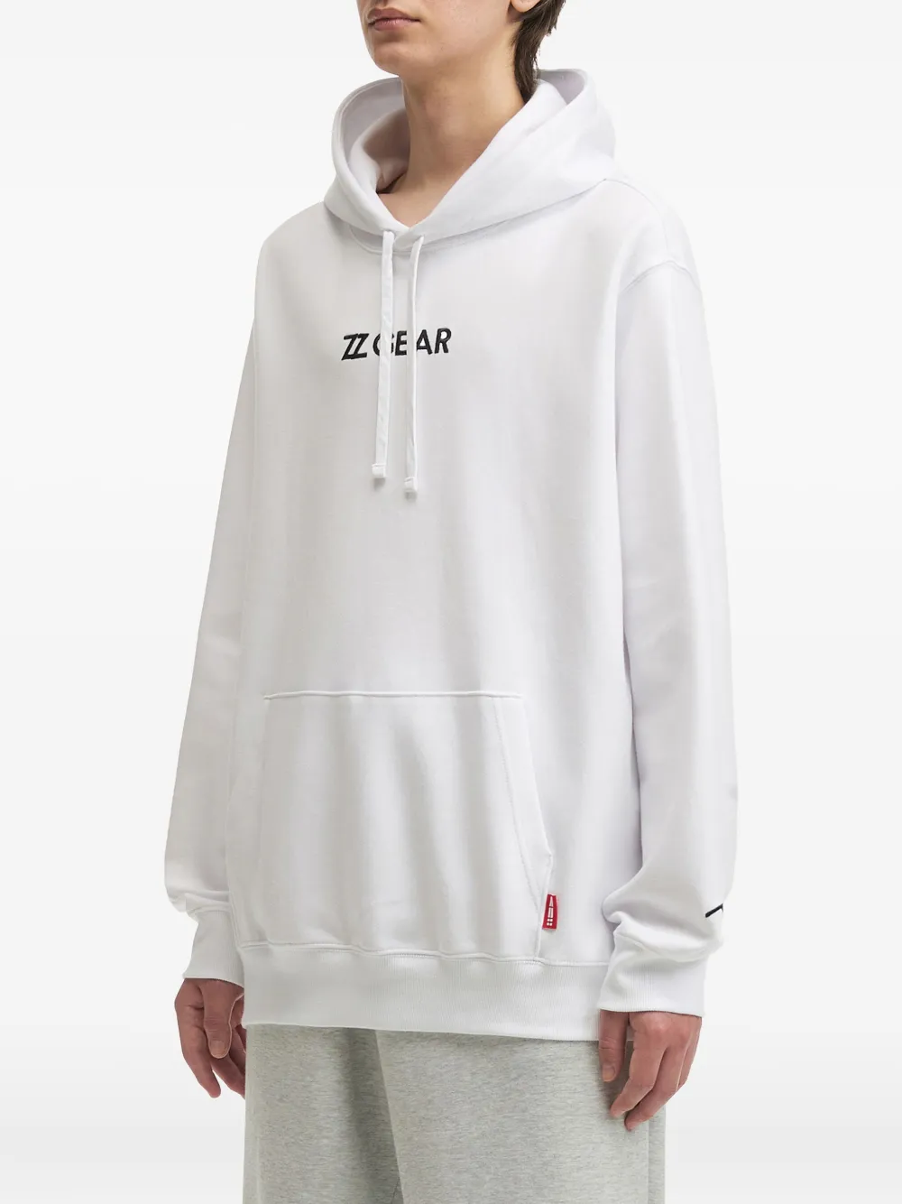 Izzue Mountain-print Hoodie In White