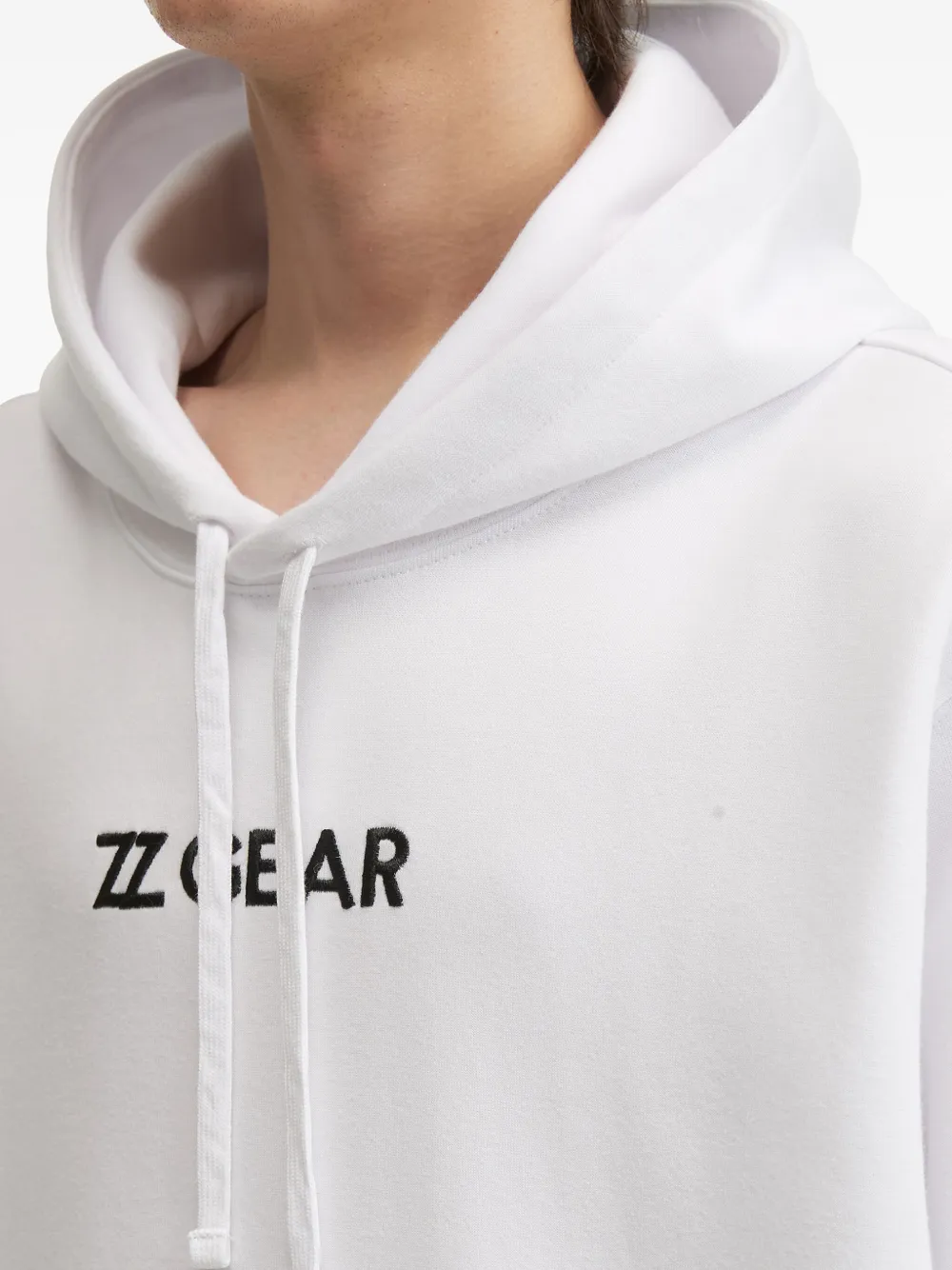 Izzue Mountain-print Hoodie In White