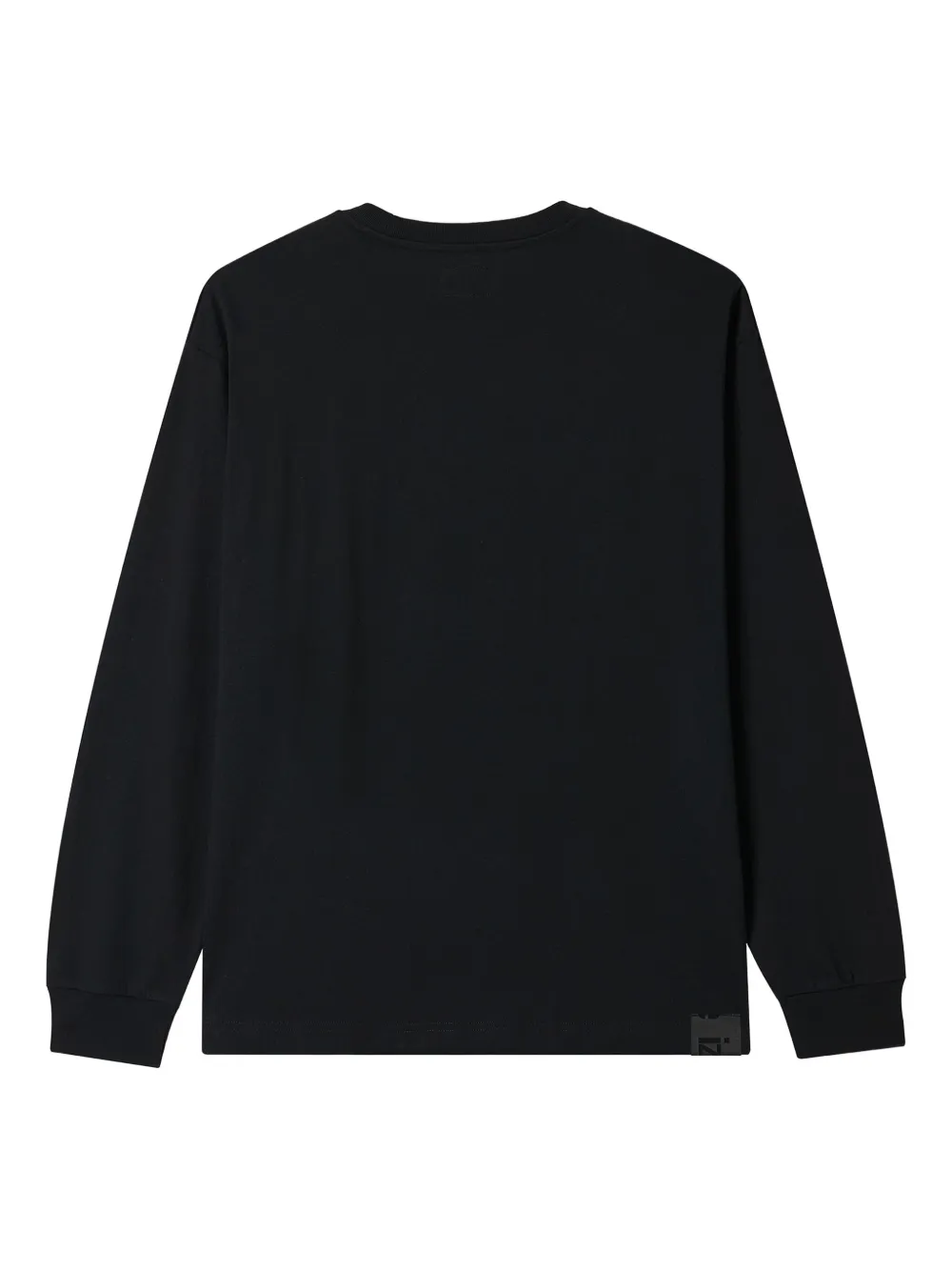 Izzue text graphic-print cotton sweatshirt - Zwart