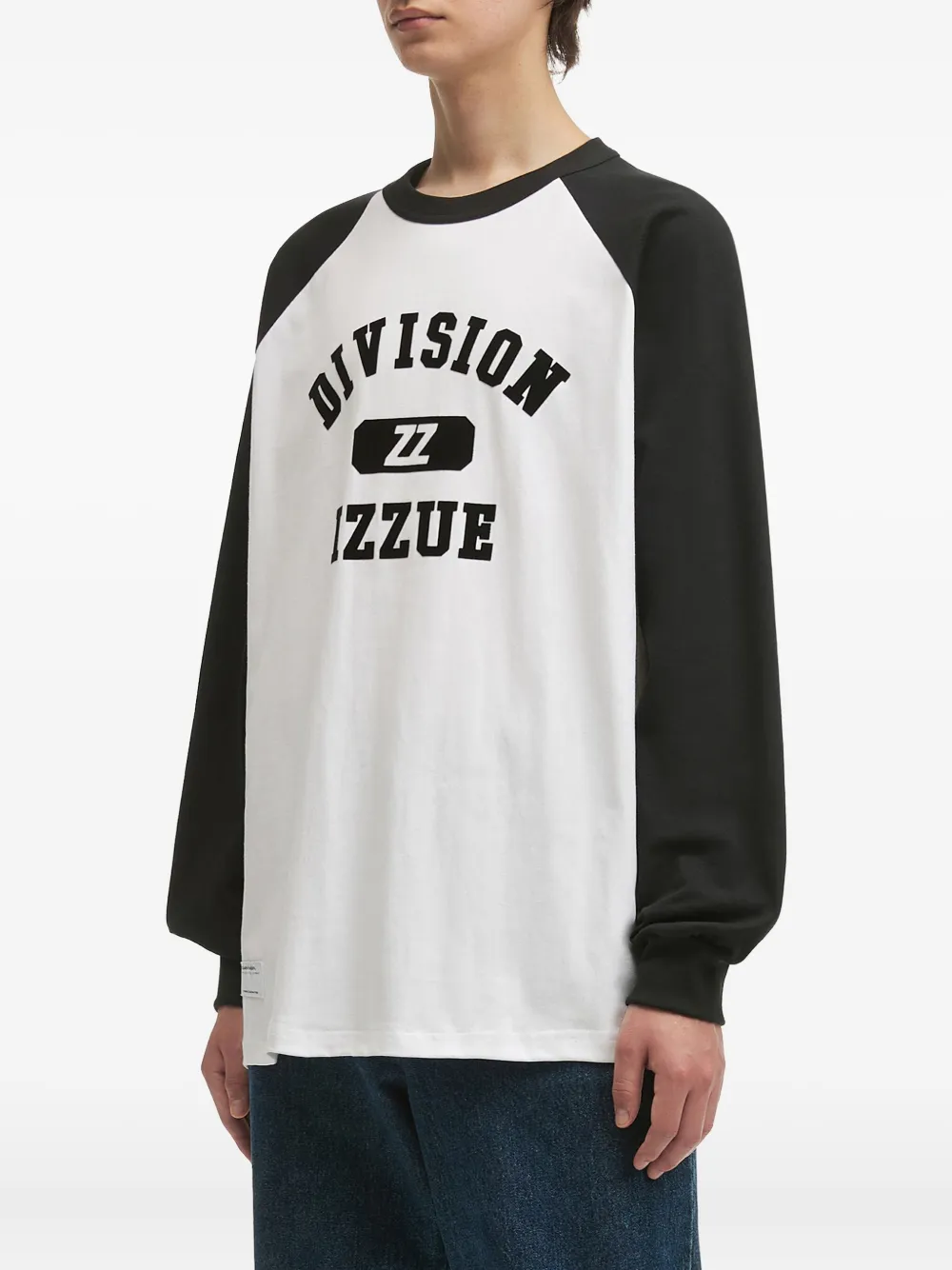 izzue T-shirt met raglan mouwen en grafische print Wit