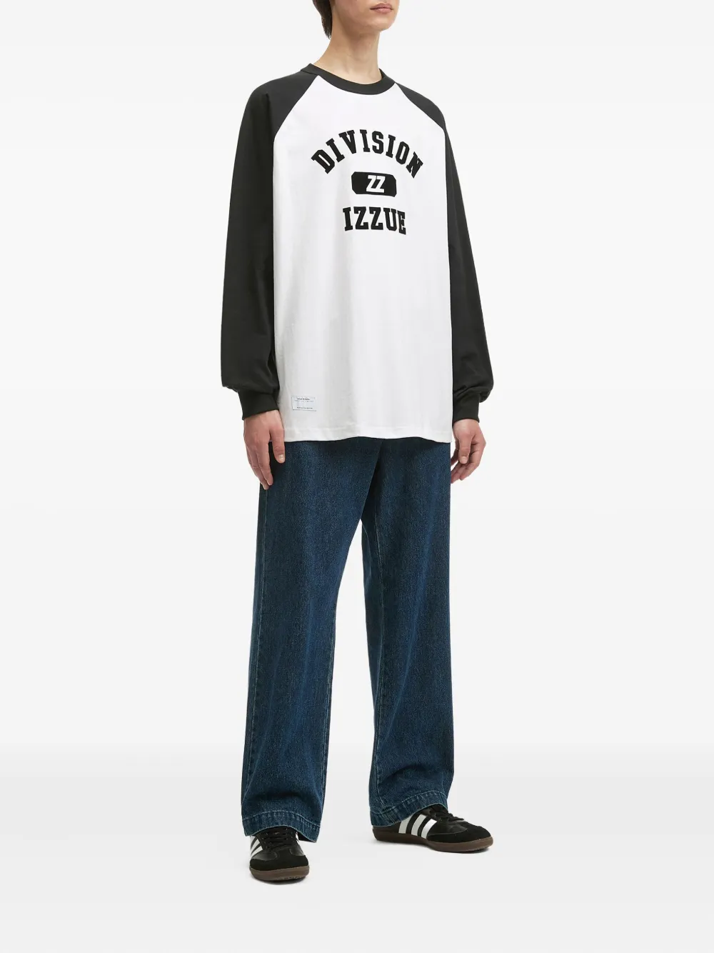 Izzue T-shirt met raglan mouwen en grafische print - Wit