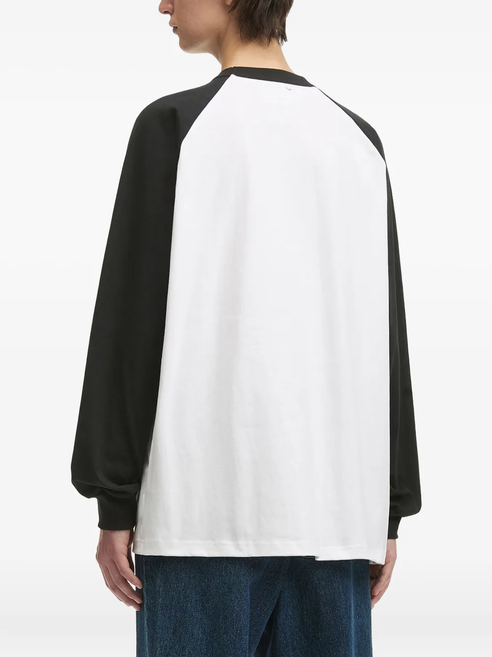 izzue T-shirt met raglan mouwen en grafische print Wit