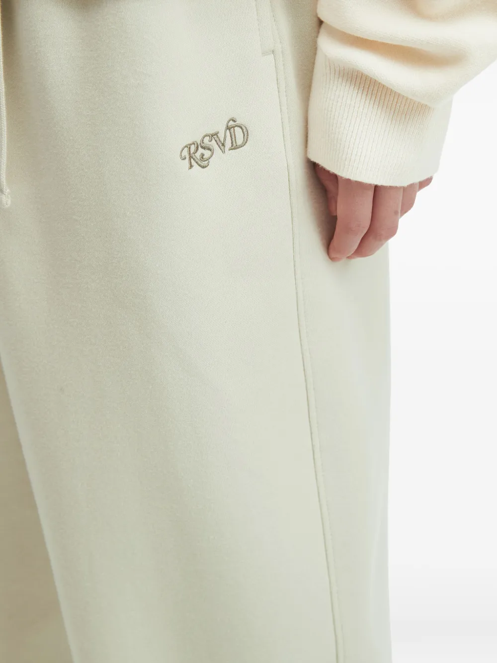 Izzue Elastic-waistband Embroidered Track Pants In Green