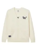 CHOCOOLATE teddy bear-embroidered cardigan - Neutrals