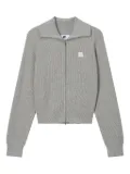 CHOCOOLATE ribbed zip-up cardigan - Grey