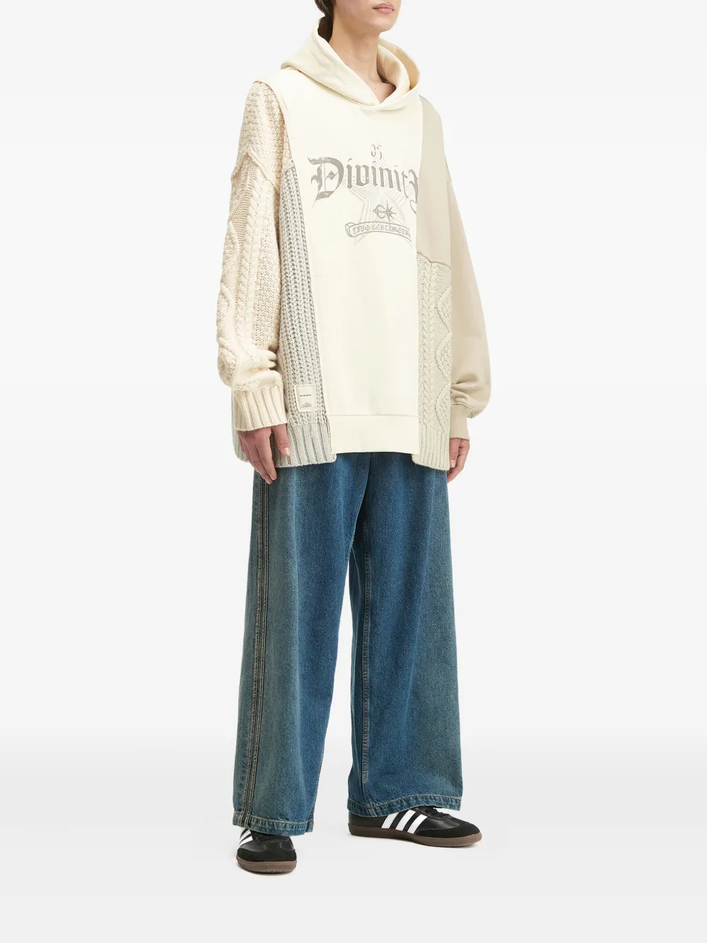 FIVE CM cable-knit patchwork hoodie | Hoodies | Image 2